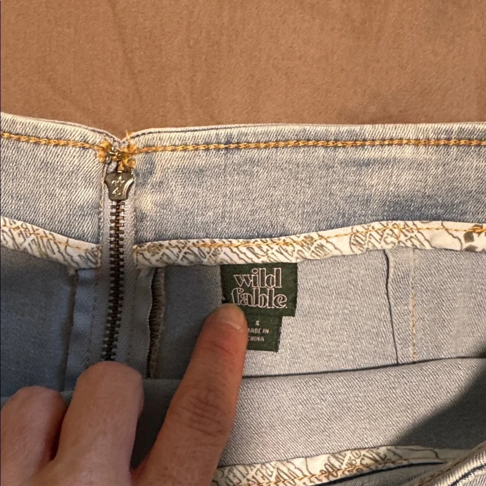 wild fable Light Blue Denim Mini Skirt